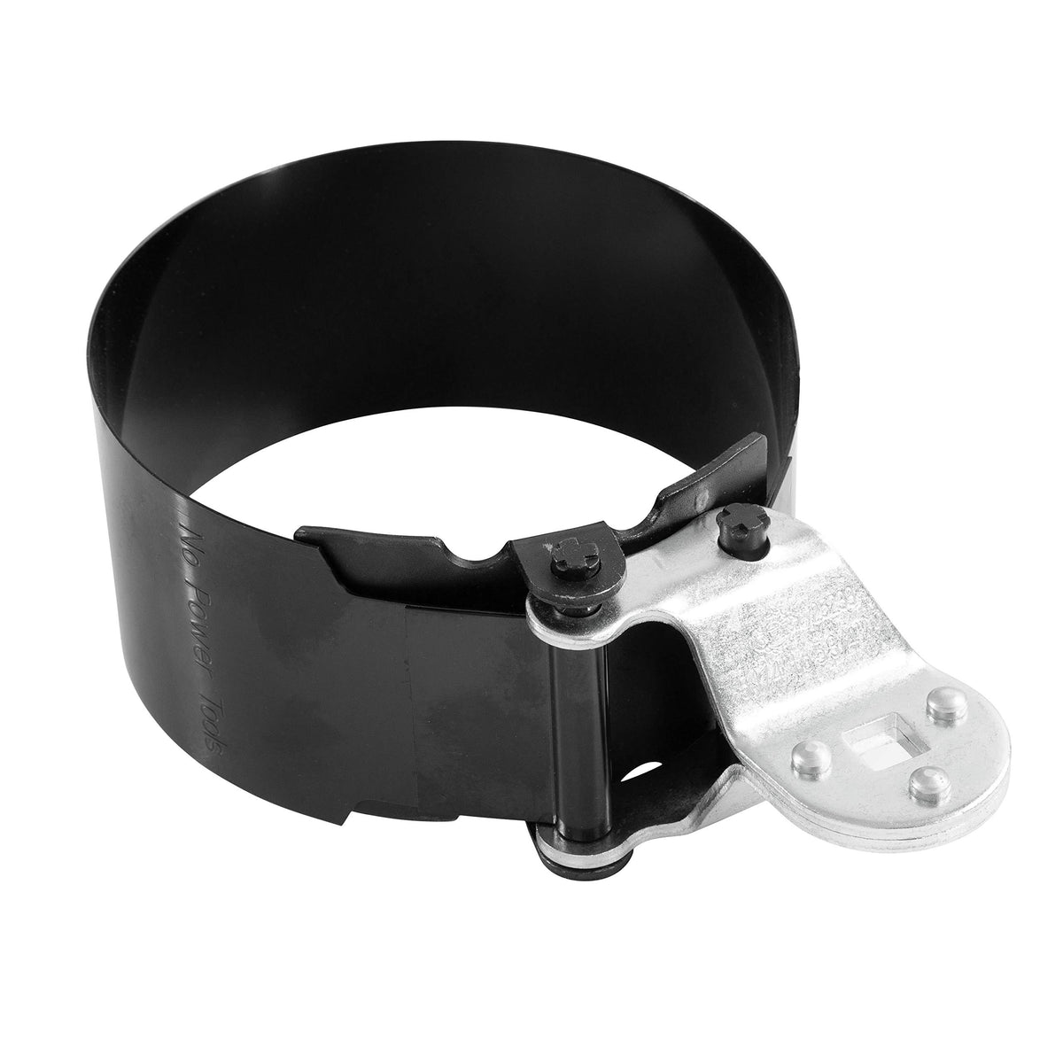 OEMTOOLS 25231 Heavy Duty Truck Oil Filter Wrench, 4-1/8 in to 4-5/8 in, 104mm to 118mm, 1/2 in Drive, Alloy Steel | Extra Wide Band Oil Filter Removal Tool, Adjustable Filter Wrench for Heavy Duty Trucks & Diesel Engines, 1/2" Drive